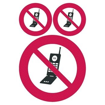 HERMA - Etiket 5784 GSM verboden 1 stuk