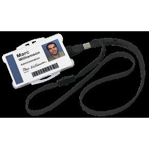 Durable - Textielkoord 8119 met klem zwart | 10 stuks