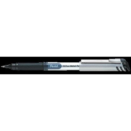 Pentel - Stylo roller BL17 Energel moyen noir | 12 pièces