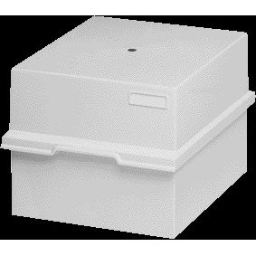 Exacompta - Karteikasten A4 lang Kunststoff grau