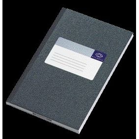 Atlanta - Notitieboek Djois gelijmd 165x105mm 128blz grijs | 5 stuks