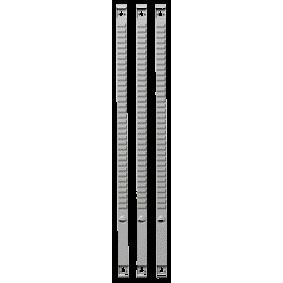 Quantore - Elément tableau planning Djois taille 1 15mm 50 emplacements gris