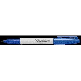 Sharpie – Filzstift, rund, fein, blau