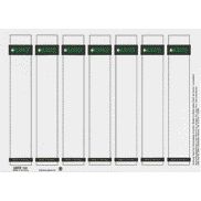 Leitz - Carte à insérer au dos étroit/court 31x190mm blanc 175 pièces