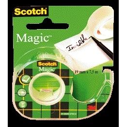 Scotch - Ruban adhésif magic 810 19mmx7,5m + ruban adhésif | 12 pièces