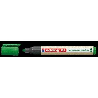 Edding EcoLine - Viltstift edding 21 EcoLine rond groen 1.5-3mm
