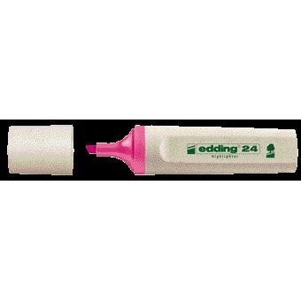 Edding EcoLine - Markeerstift edding 24 EcoLine roze