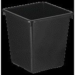 Vepa Bins - Papierbak kunststof vierkant s 31cm hoog zwart | 4 stuks