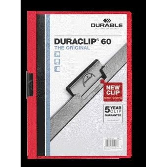 Durable - Klemmap Duraclip A4 6mm 60 vellen rood