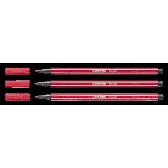 Stabilo - Viltstift Pen 68/50 medium donkerrood | 10 stuks