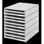 Styro - Ladenbox val 10 laden grijs open