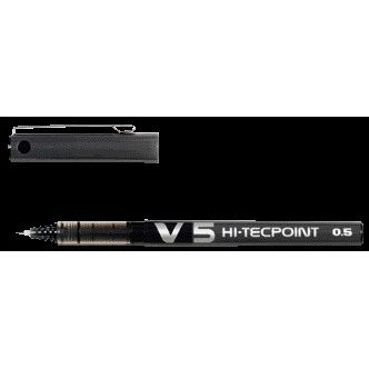 Pilot - Tintenroller Hi-Tecpoint V5 fein schwarz | 12 Stück