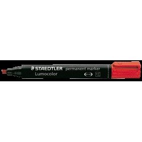 Staedtler - Filzstift Lumocolor 350 permanent diagonal rot