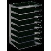 V-Teil - Sortierregal 8-teilig schwarz