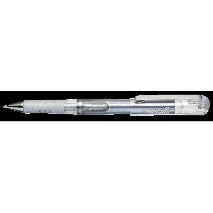 Pentel - Gel Writer K230M moyen argent métallisé | 12 pièces