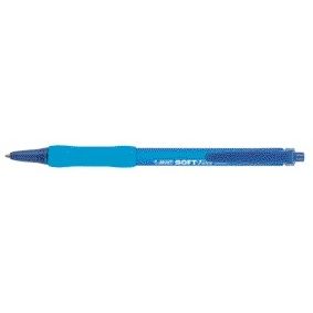 Bic - Kugelschreiber Soft Feel Clic M Blau | 12 Stück