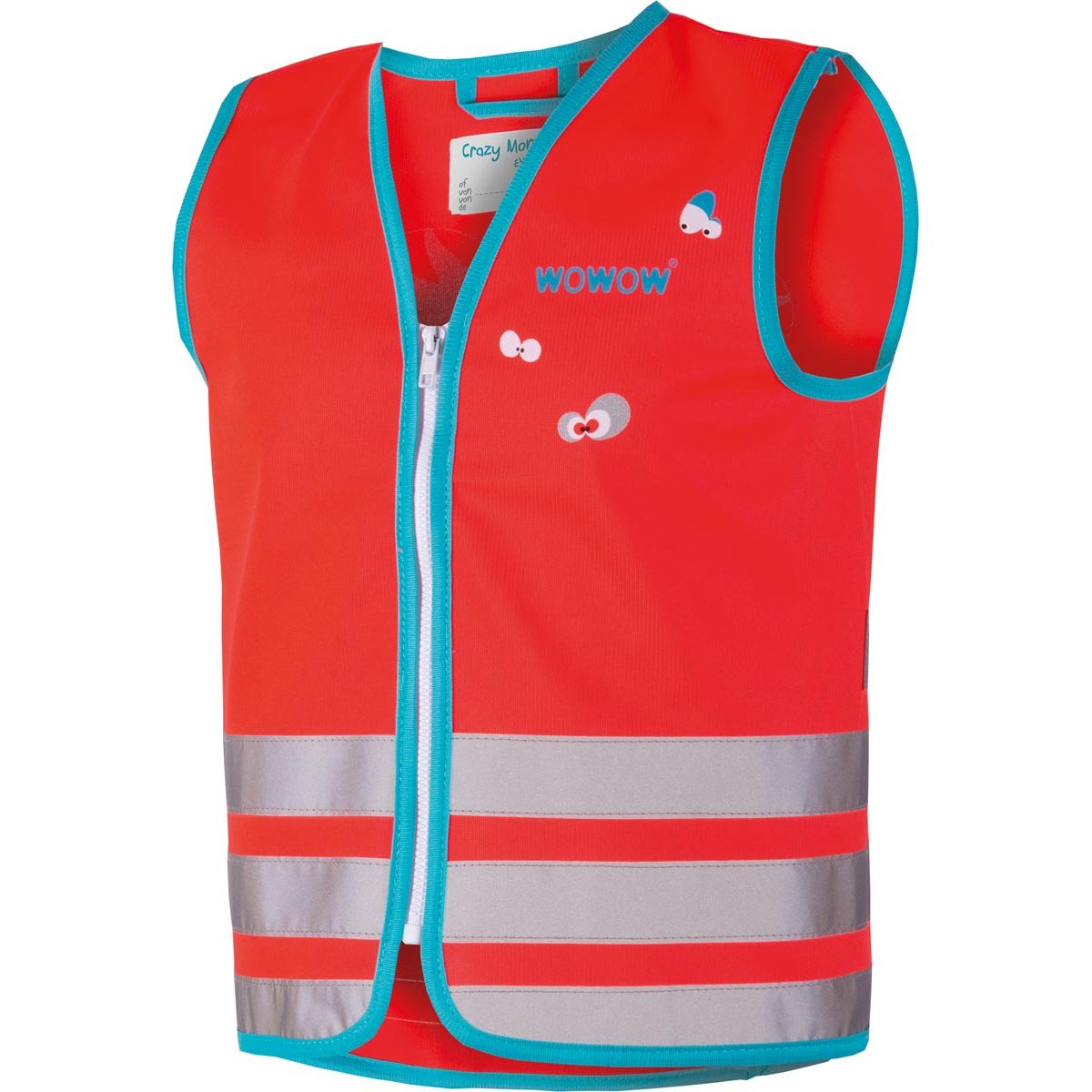 Wowow - Gilet fluorescent Crazy Jacket, rouge, L (enfant)