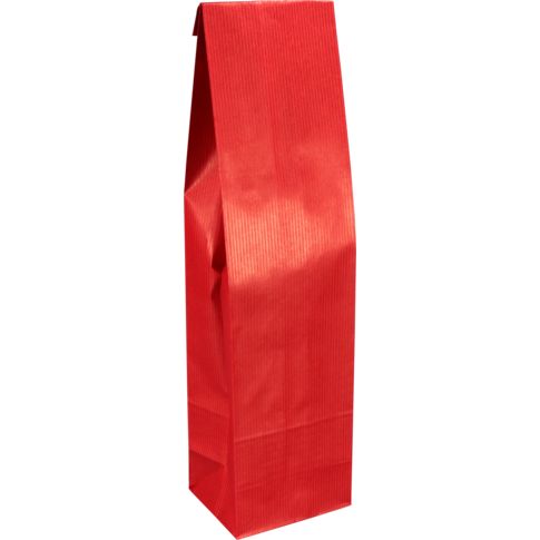 Séduction Kraft - Sachet bouteille de vin 1 bouteille 10x8x40cm kraft 50 pièces Rouge Vif
