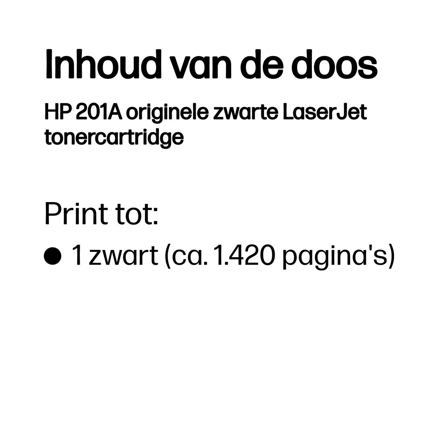HP - Cartouche toner cf400a 201a noir
