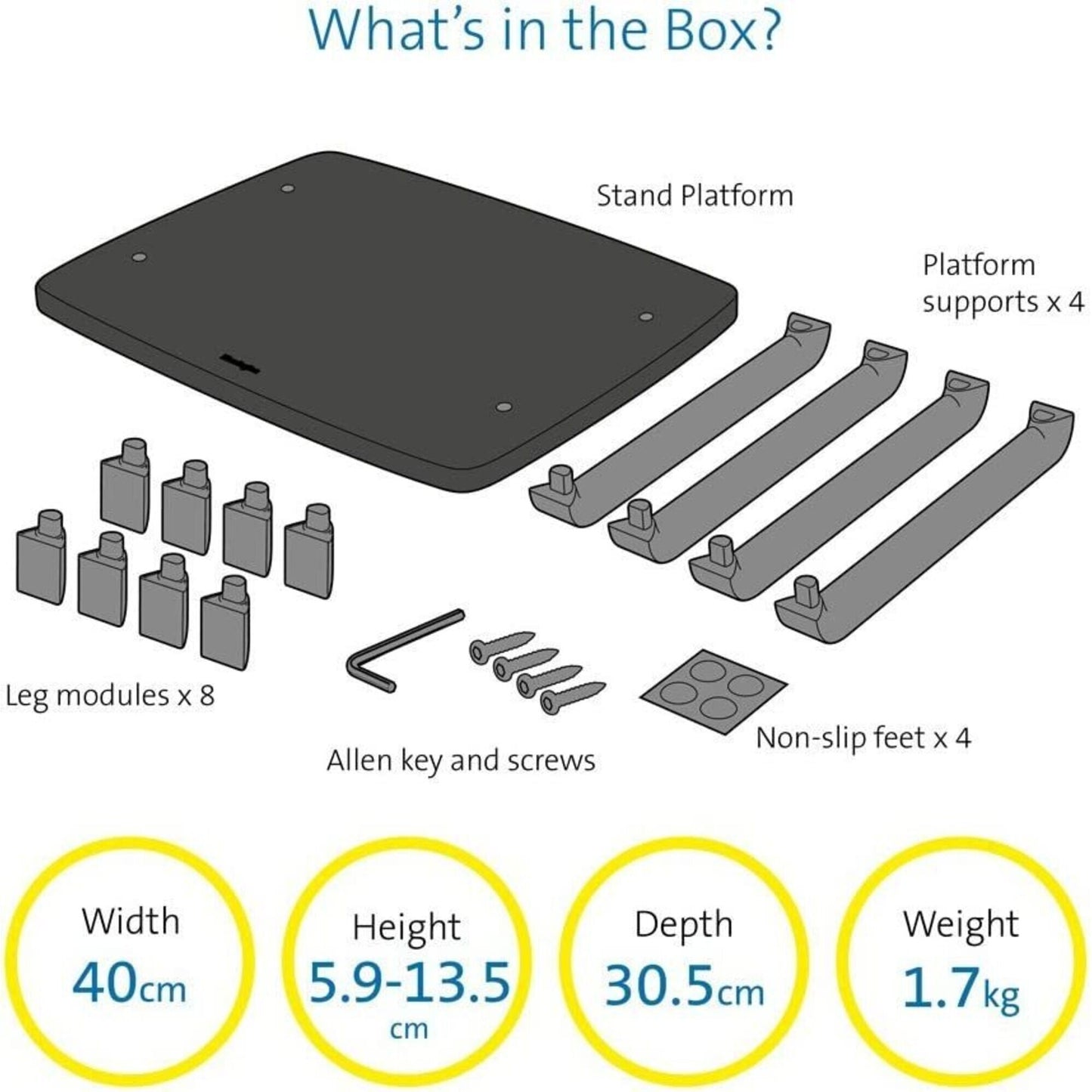 Kensington - SmartFit Monitor Stand Plus voor schermen tot 24
