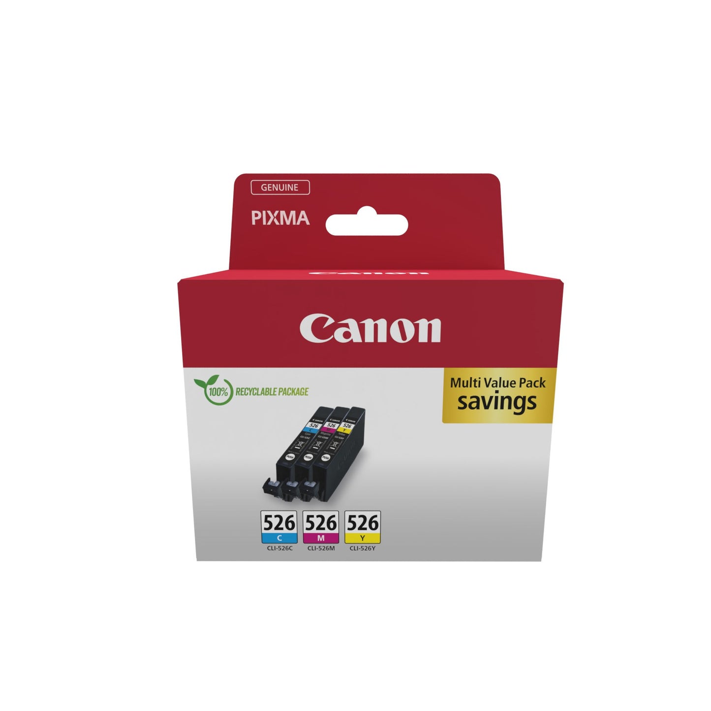Canon - cartouche d'encre CLI-526, 3 x 9 ml, OEM 4540B019, 3 couleurs