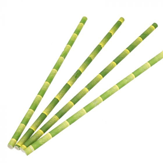 BAMBOU - paille en papier ø6mm x 200mm 200 pièces