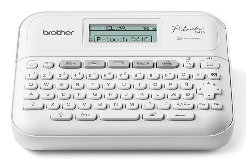 Brother - PT-D410YP1 labelprinter Thermo transfer 20 mm/sec Bedraad TZe QWERTY