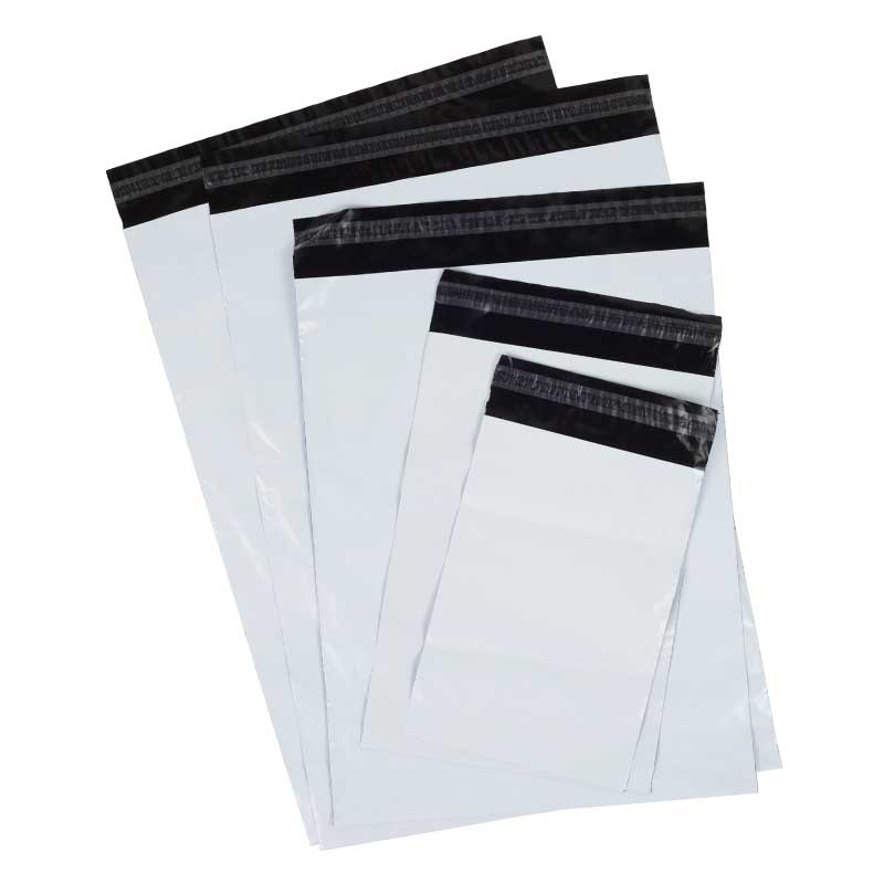 Klika - Sacs d'expédition Coex blanc/noir 500 x 700 + 50 mm 65 microns