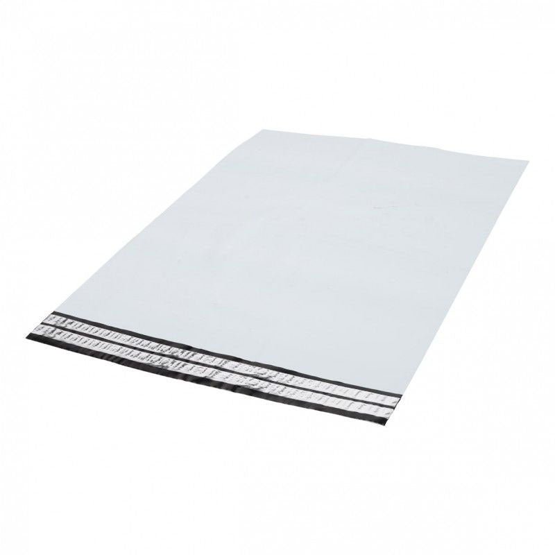Klika - Sacs d'expédition Coex (avec bande de retour) blanc/noir 325 x 425 + 50 mm 65 microns