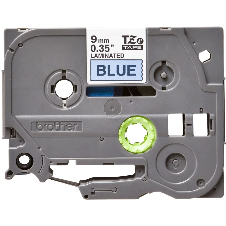 Brother - Labele P-touch TZe-521 standard 9mm noir sur bleu
