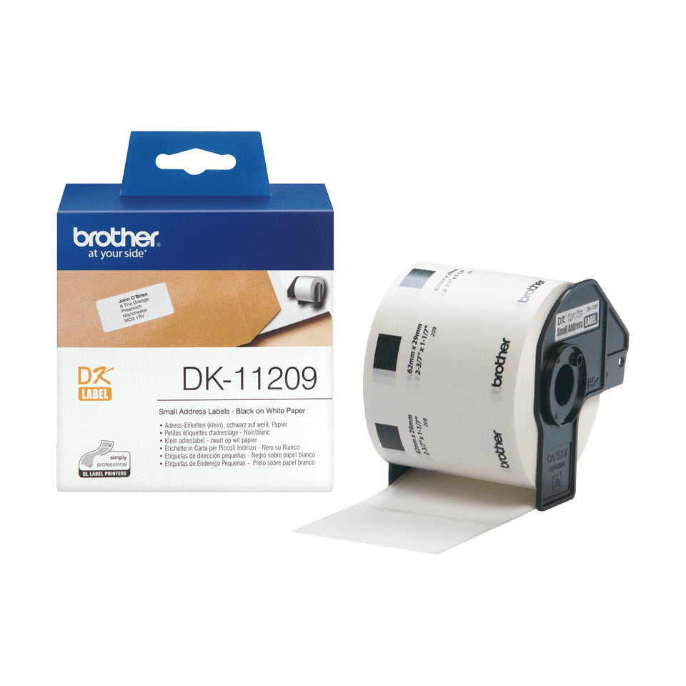 Brother - Étiquette DK-11209 adressant petite 62x29mm 1 rouleau de 800 pièces blanc