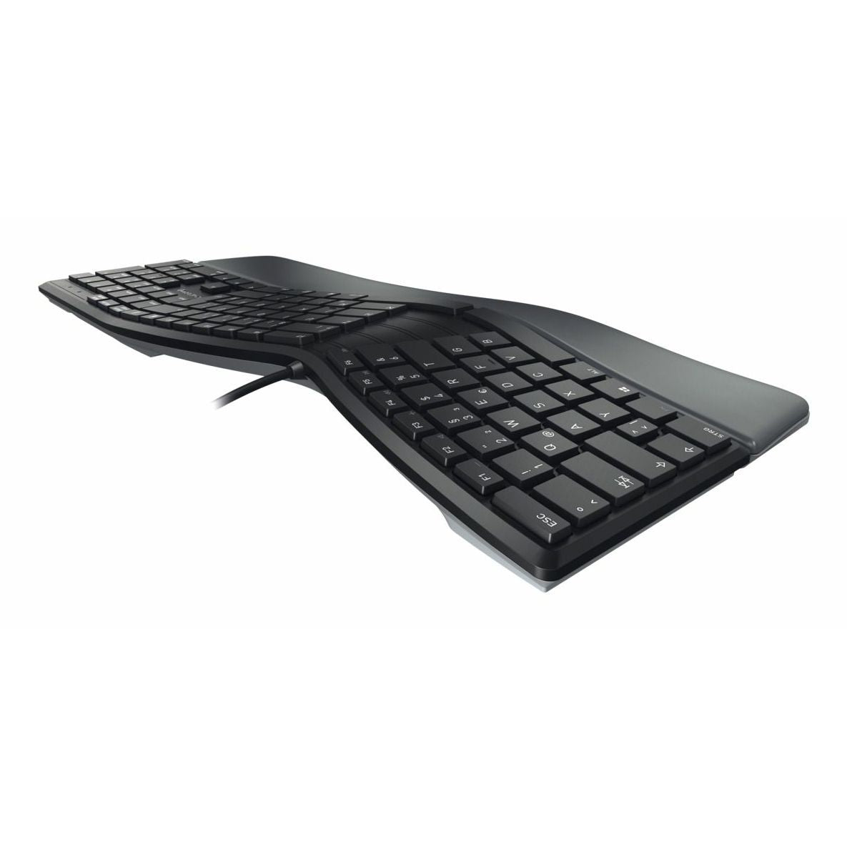 CHERRY - KC 4500 ERGO toetsenbord Universeel USB AZERTY Belgisch Zwart