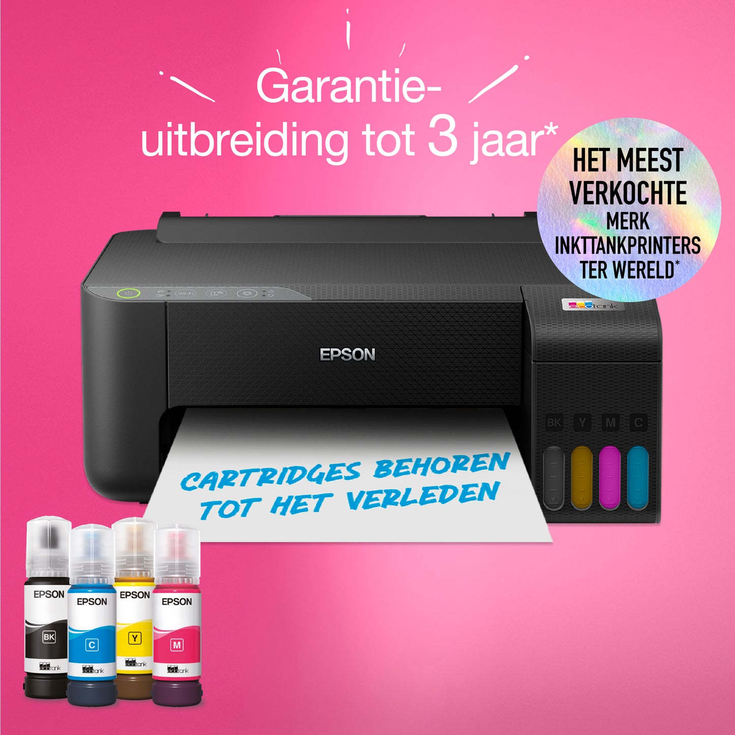 Epson - EcoTank ET-1810 A4 Wi-Fi-printer met inkttank, inclusief tot 3 jaar inkt