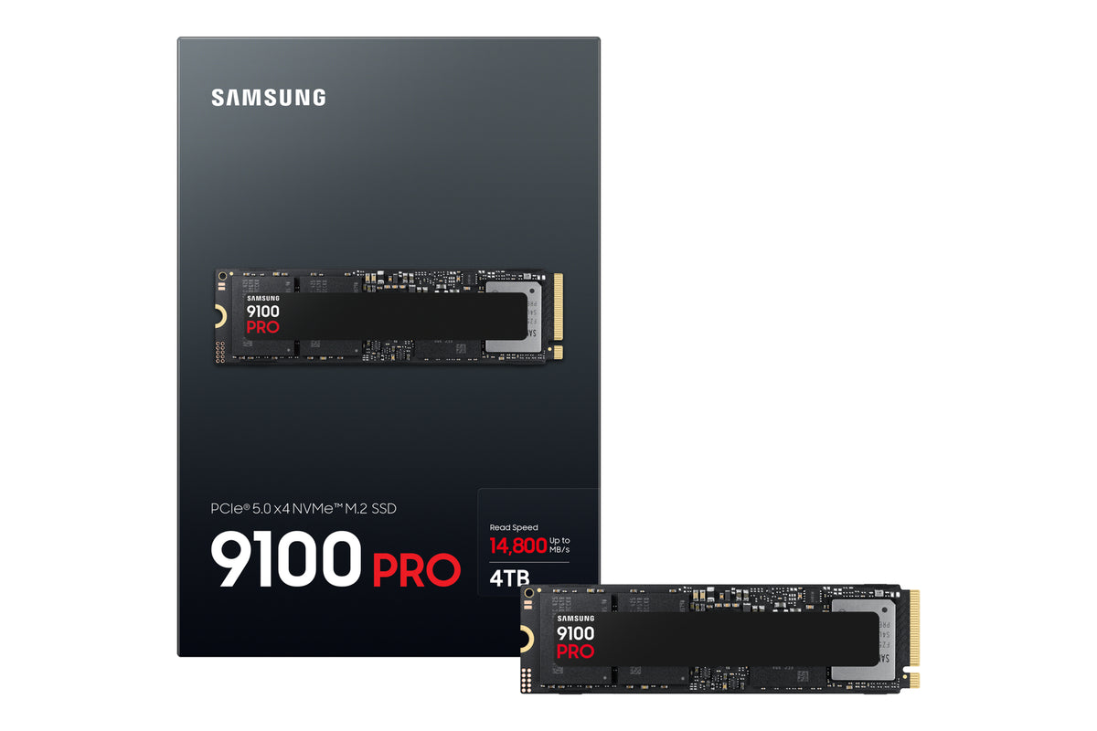 Samsung - MZ-VAP4T0 4 TB M.2 PCI s 5.0 NVMe V-NAND TLC