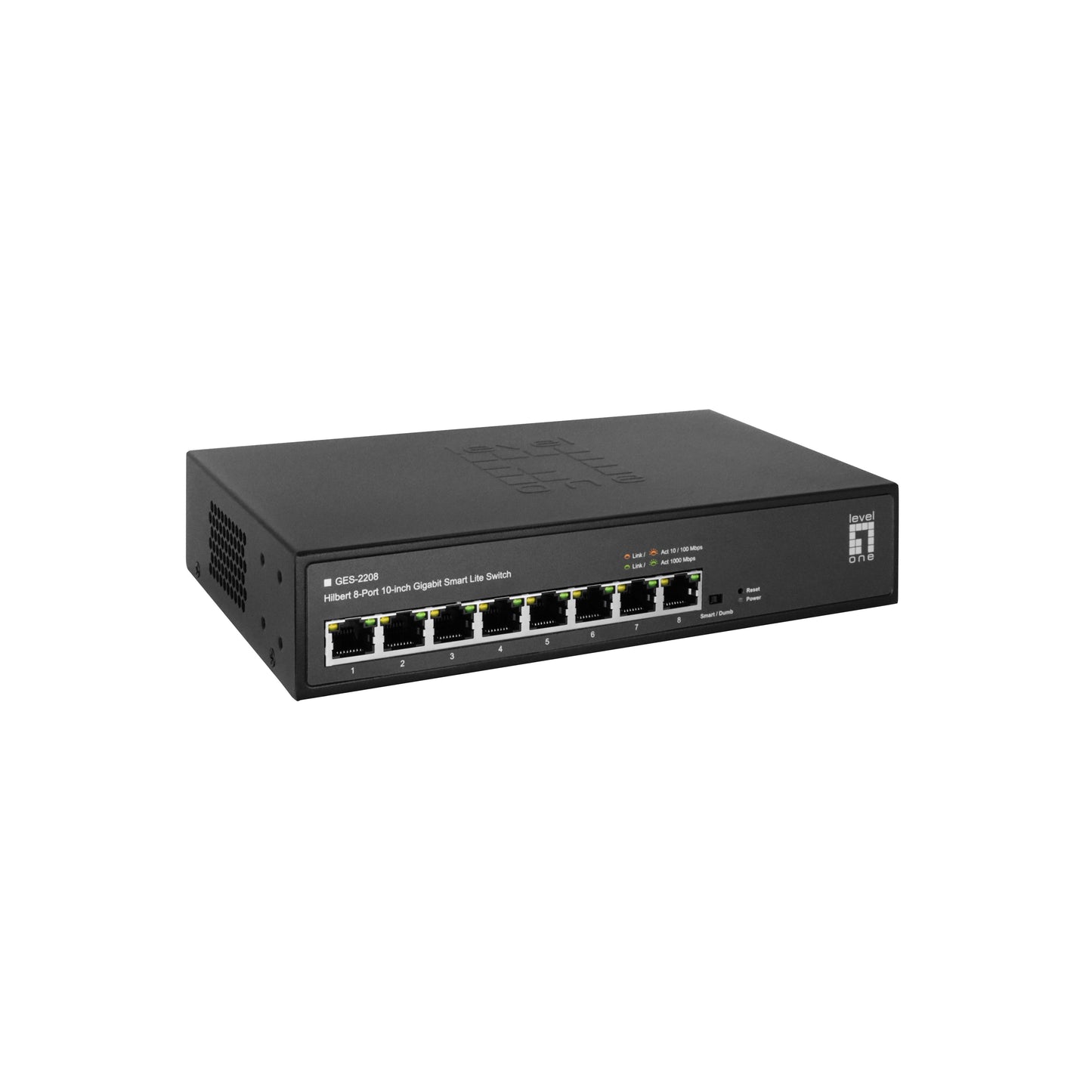 LEVEL ONE - LevelOne GES-2208 netwerk-switch Managed L2 Gigabit Ethernet (10/100/1000) Zwart