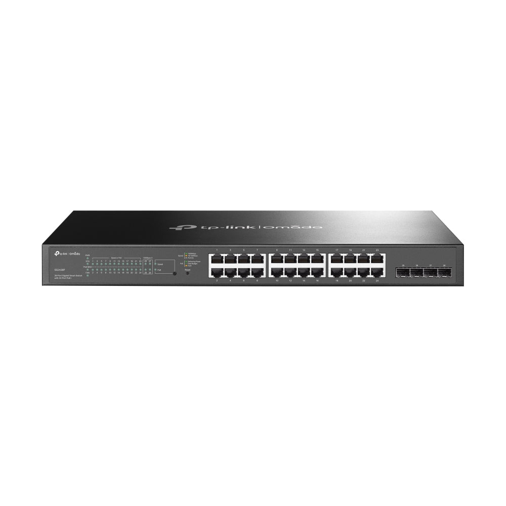 TP-Link - Omada TL-SG2428P Managed L2/L2+ Gigabit Ethernet (10/100/1000) Power over Ethernet (PoE) 1U Zwart