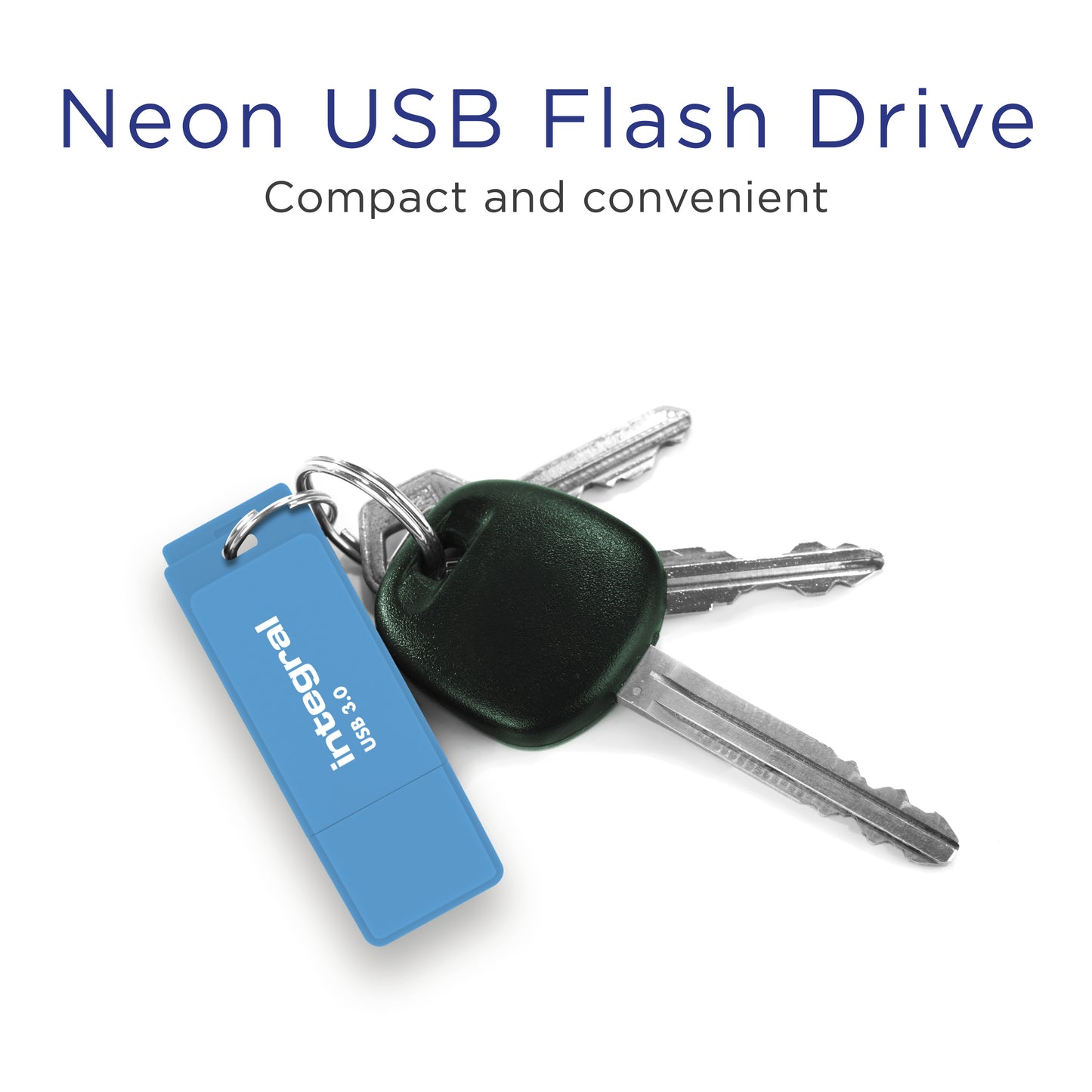 Integral - Clé USB 3.0 Neon, 32 Go, bleue