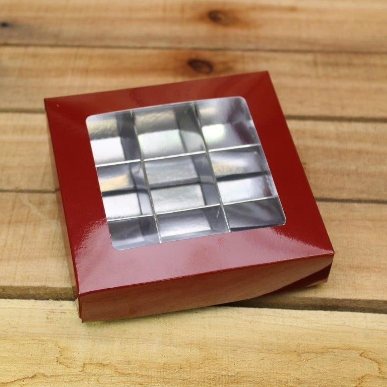 Bonbon doosjes - Chocolade doosje - Bordeaux 172 basic - 24 stuks