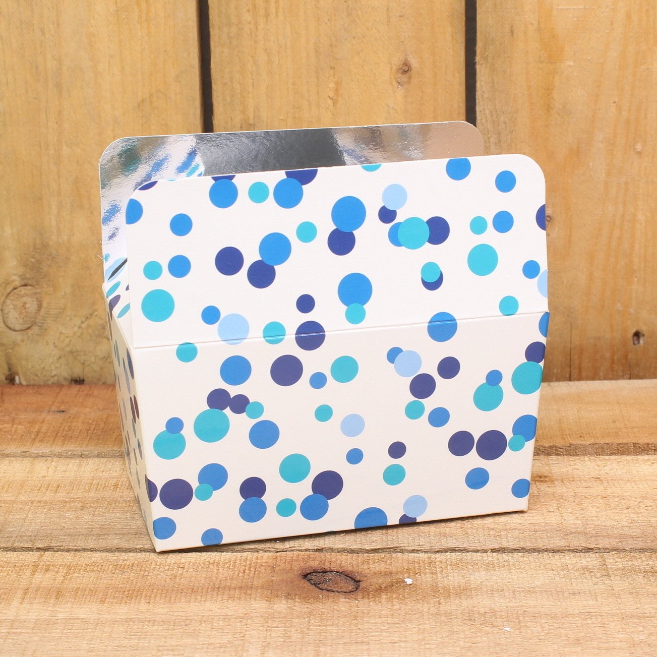 Klika - Bonbon doosjes Chocolade doosje Blue dot LAAG 24 stuks