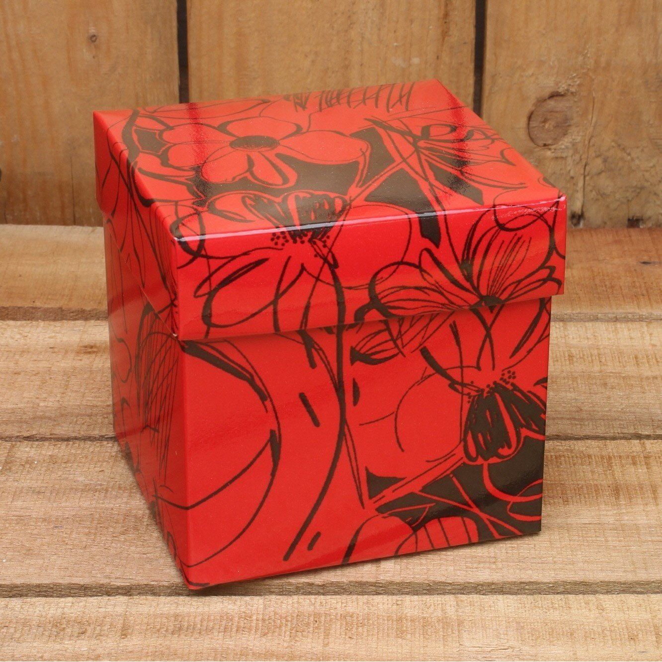 Klika - Bonbon doosjes Chocolade doosje Rood bloem 24 stuks