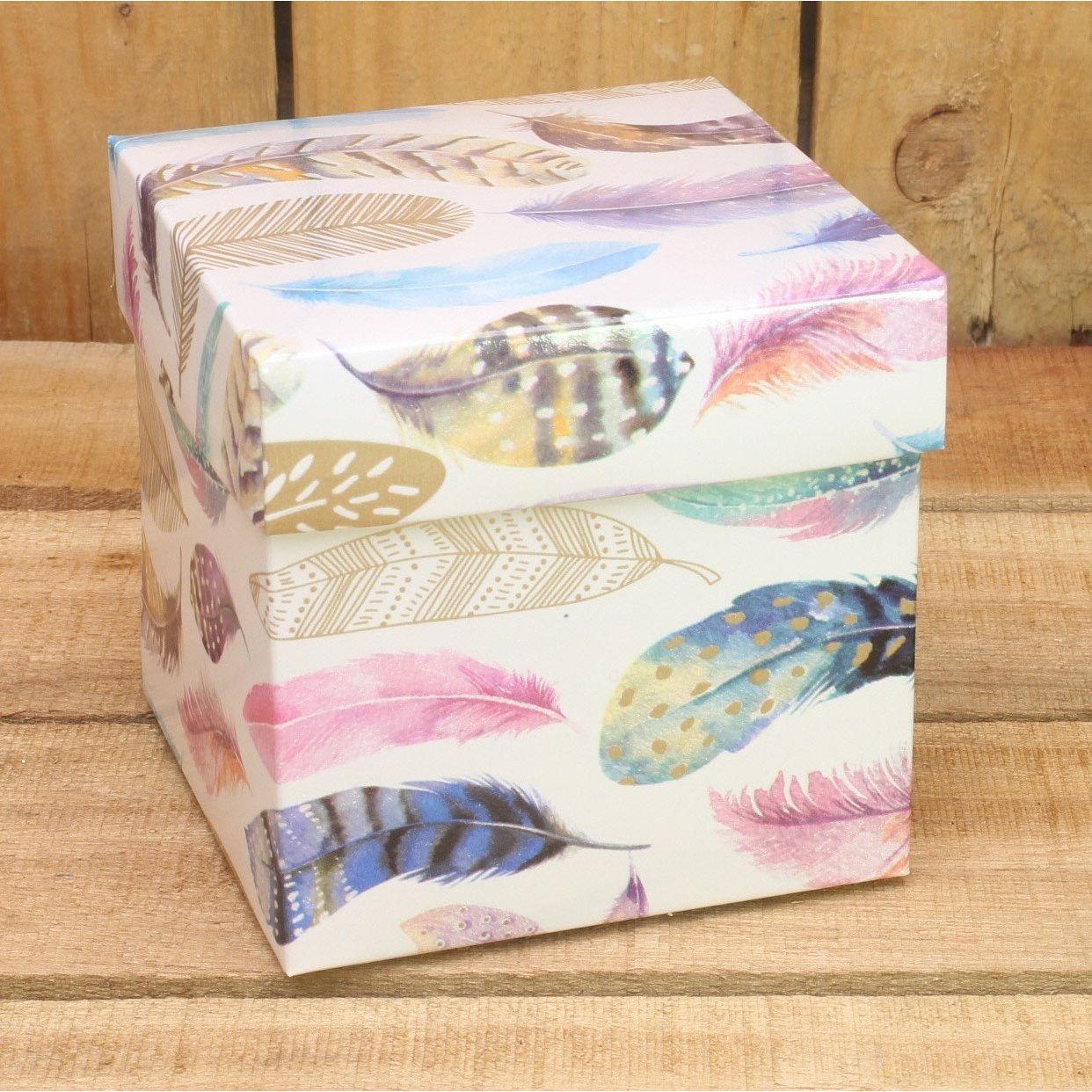 Bonbon doosjes - Chocolade doosje - Veren KUBUS - 24 stuks