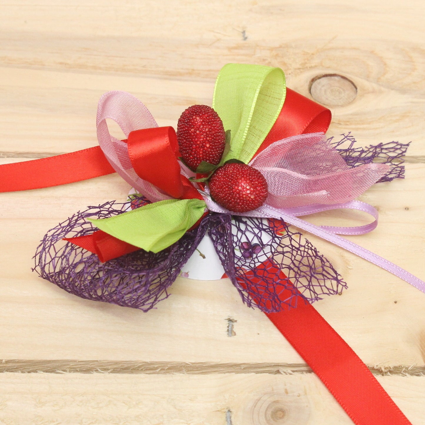 Klika - Bonbon doosjes Chocolade doosje Strik Zomerfruit (rood) 24 stuks