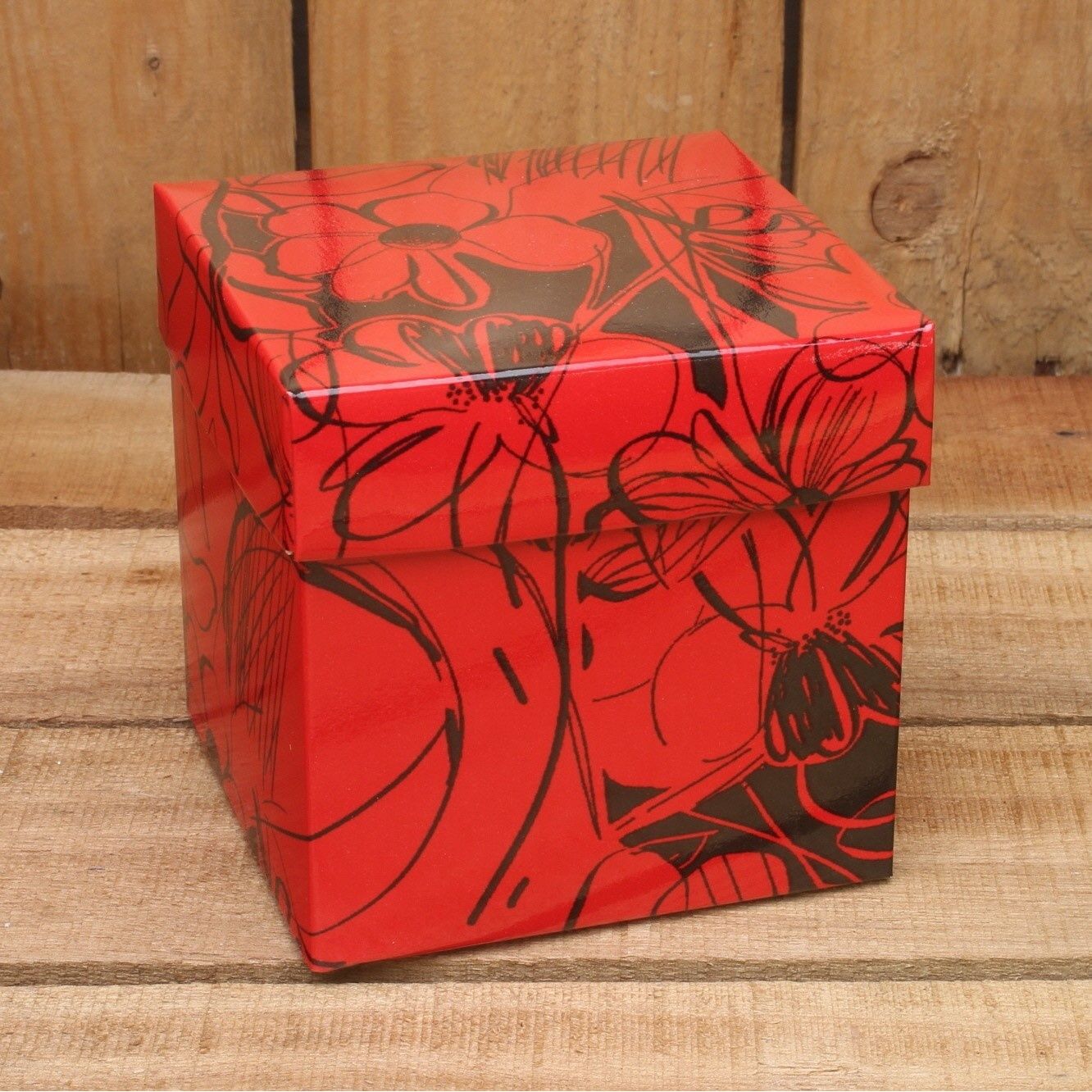 Klika - Bonbon doosjes Chocolade doosje Rood bloem 24 stuks