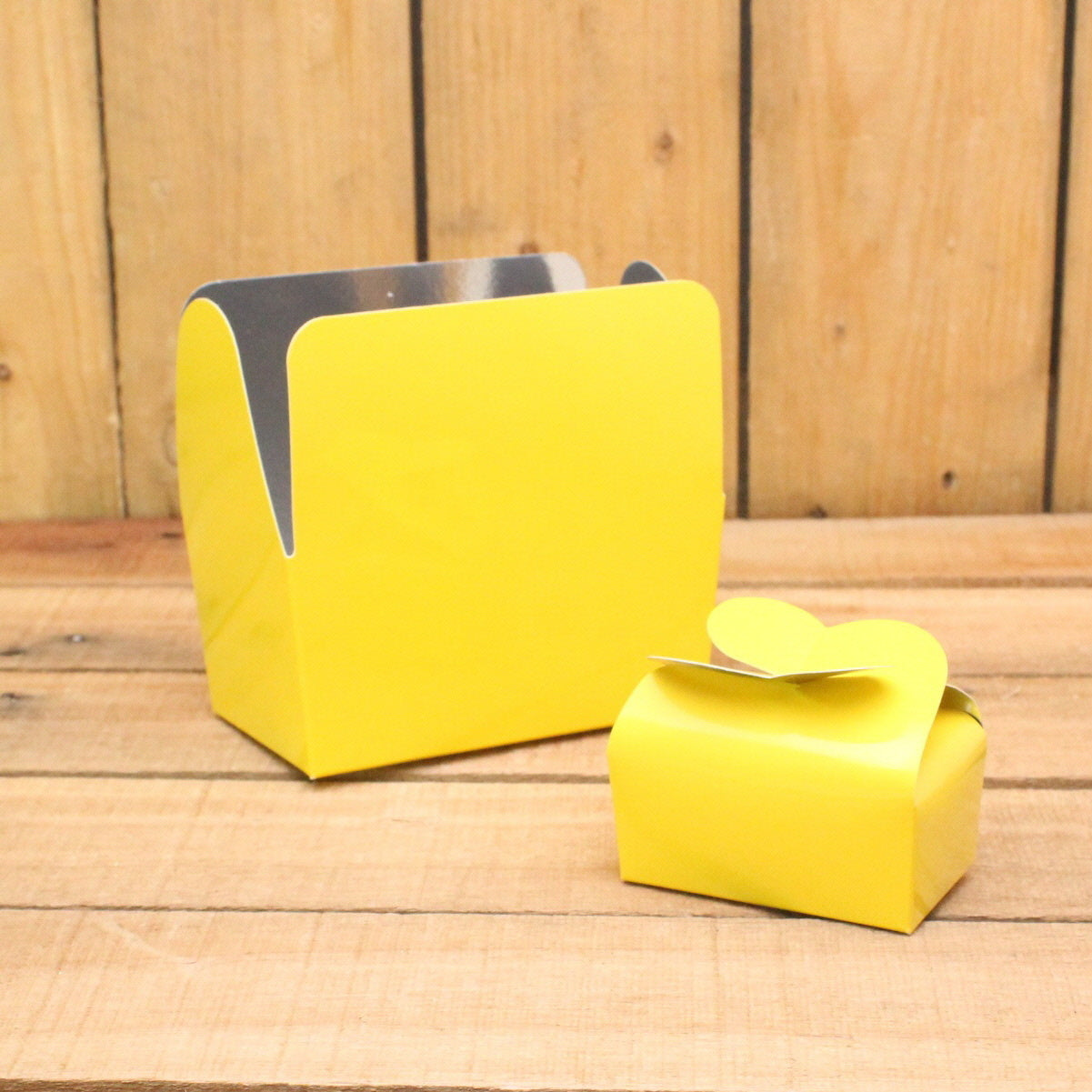 Klika - Bonbon doosjes Chocolade doosje Geel HOOG 48 stuks