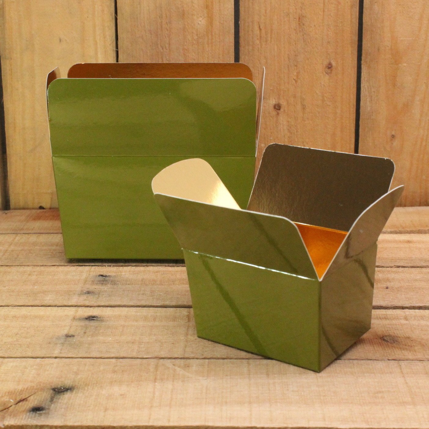 Klika - Bonbon doosjes Chocolade doosje Mosgroen 136 basic laag 24 stuks