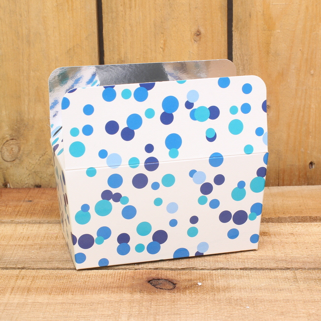 Bonbon doosjes - Chocolade doosje - Blue dot LAAG - 24 stuks