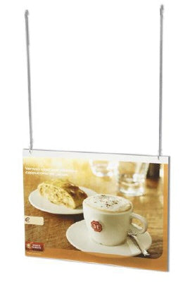 Klika - Support en U acrylique A4 horizontal avec 4 trous