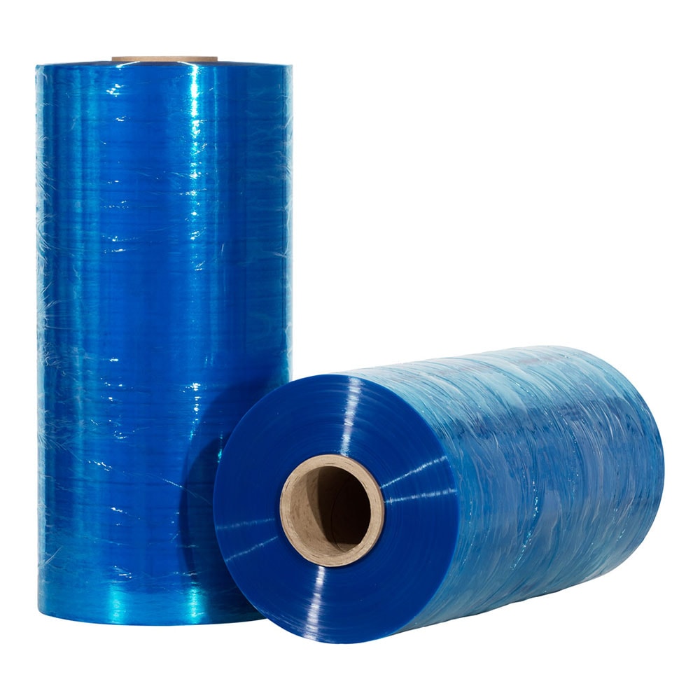 Klika - Film d'emballage machine 23 microns 50 cm x 1558 mètres 250% pré-étiré bleu qualité alimentaire