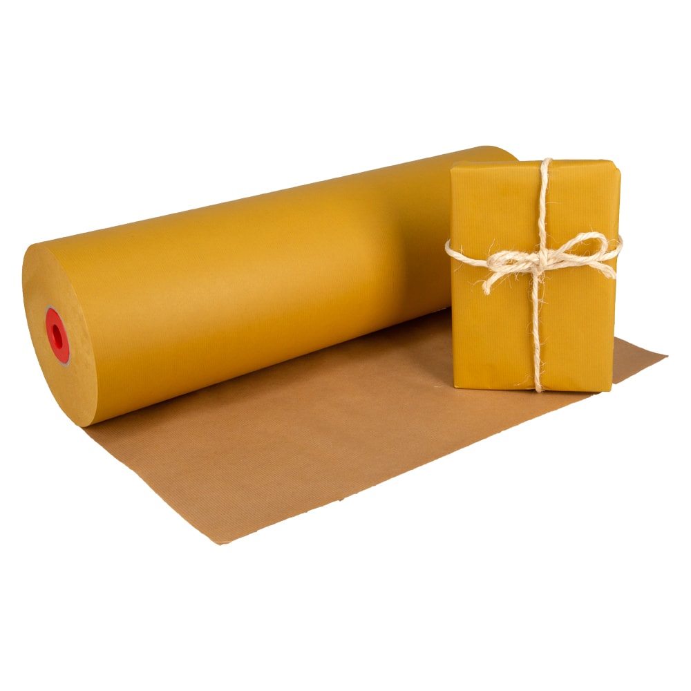 Klika - Kraftpapier op rol 59 cm x 400 meter 50 gram/m2 okergeel