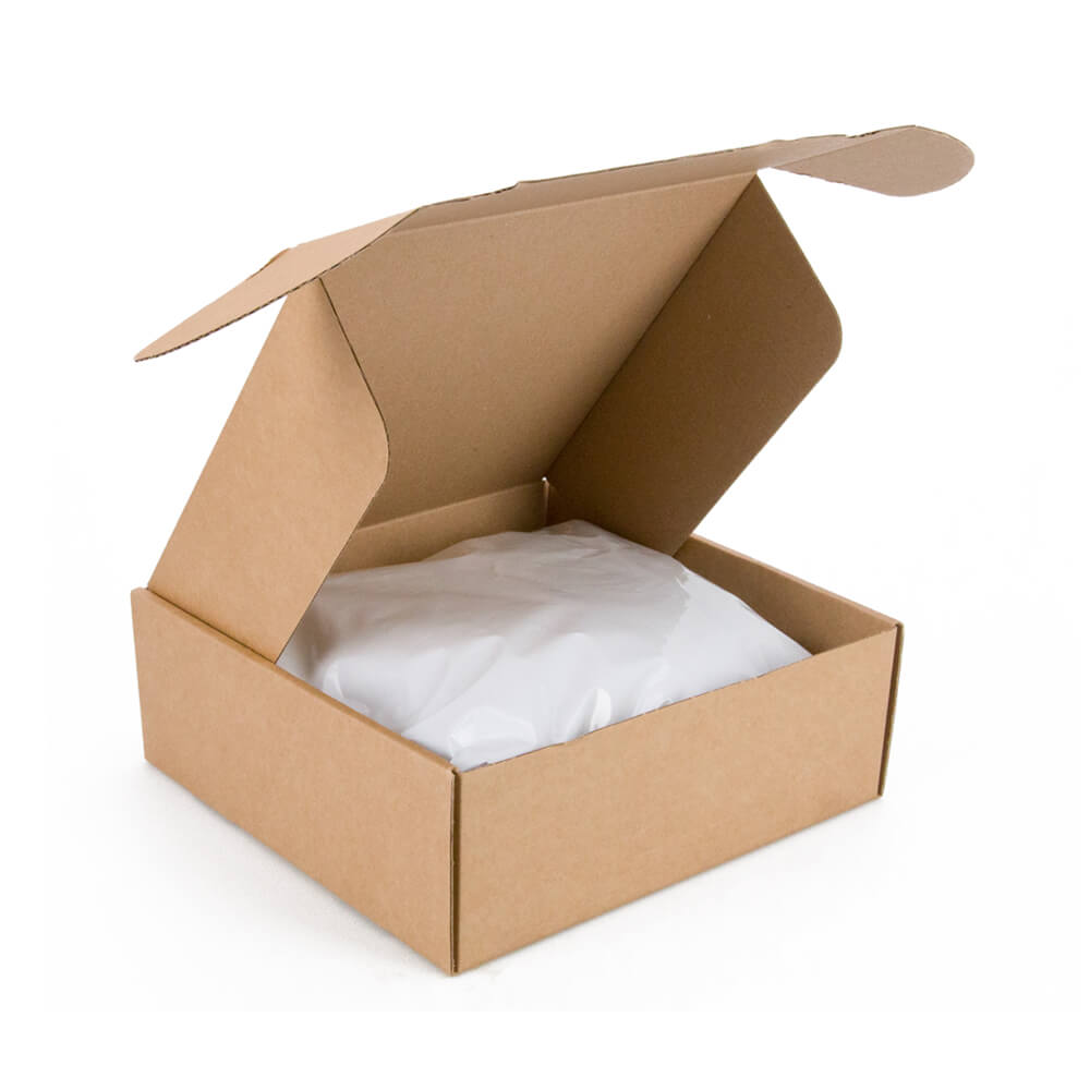 Klika - Boîtes postales avec fermeture à rabat simple vague 233 x 233 x 85 mm marron | 30 pièces